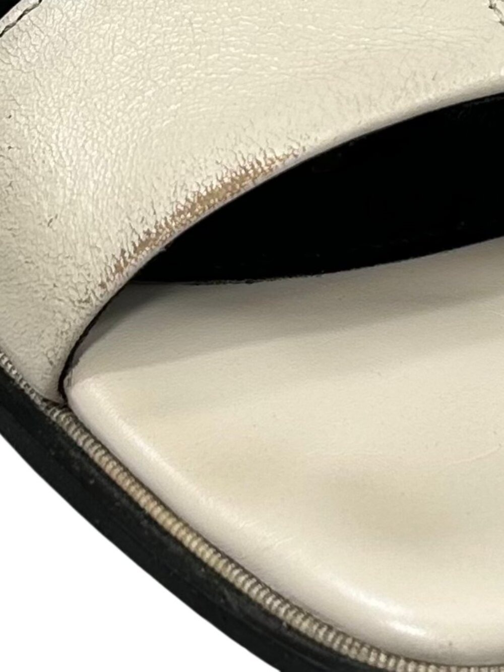 Formel Camele Cream Leather Open Toe Ankle Strap Sandals Size 5.5 - Picture 12 of 12